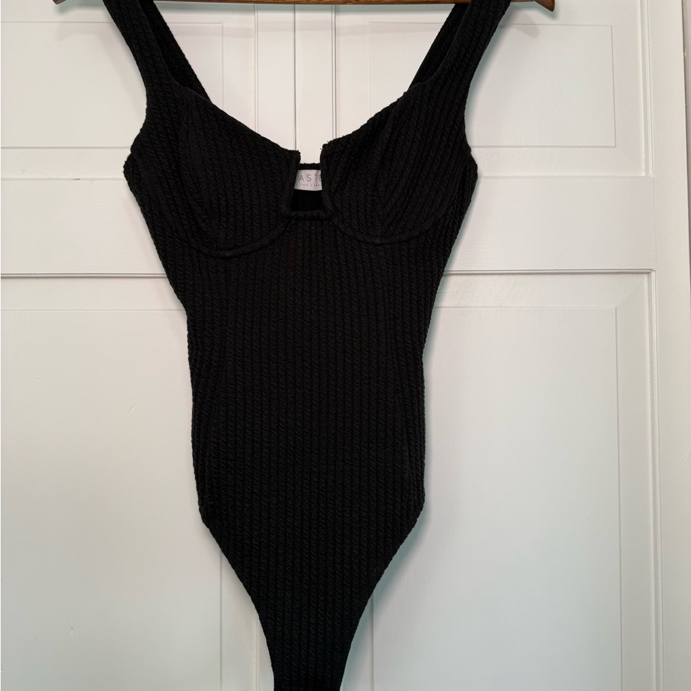 Astr Textured Black Top